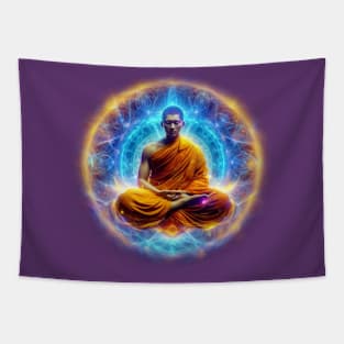 Monk meditation Tapestry