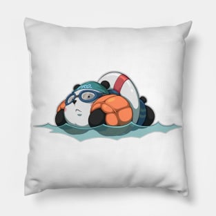 Swimmer Panda Pillow