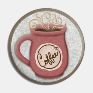 Steamy Coffee Lover Mug Pin