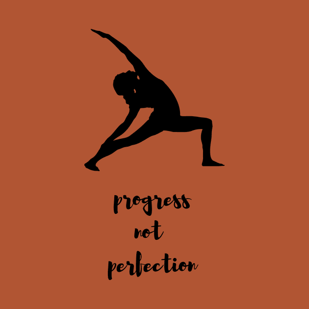 yoga - progress not perfection by Lionik09