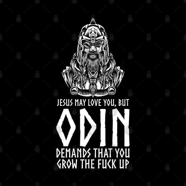 Viking God Odin - Norse Mythology - Motivational Pagan Gift by Styr Designs