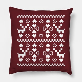 Ugly christmas reindeer Pillow