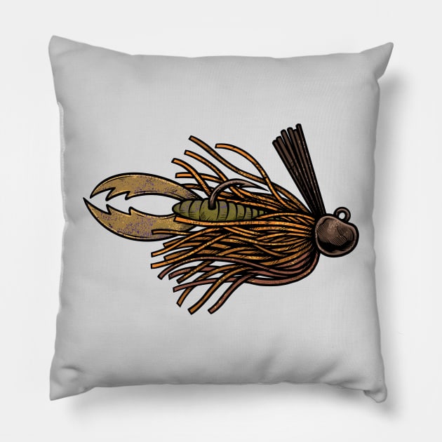 bass jig Pillow by damzu