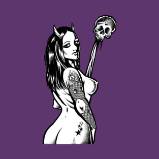 Sexy devil girl pinup T-Shirt