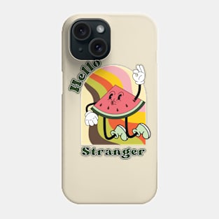 Hello Stranger: Vintage Vibes Retro Design Phone Case