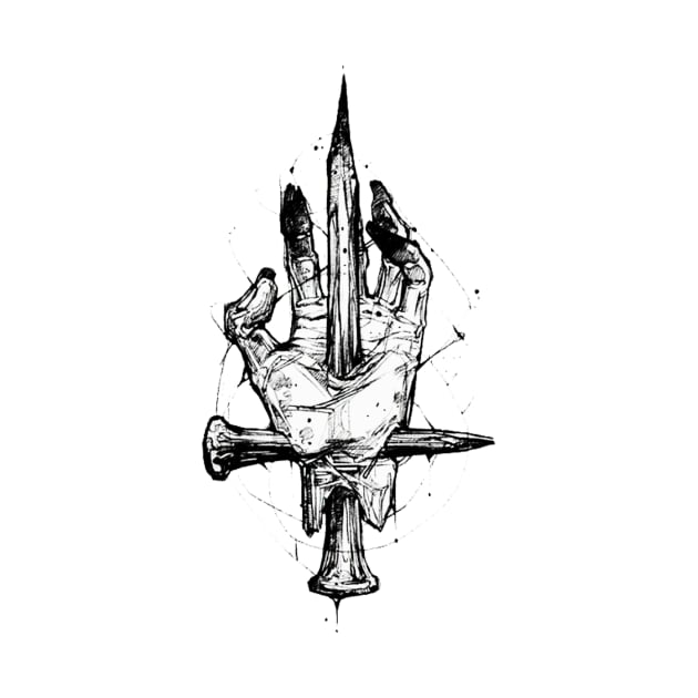 Necro hand tattoo desing by Chunkmo