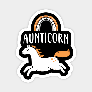 Aunticorn Aunt Cute Unicorn Family Women Magnet