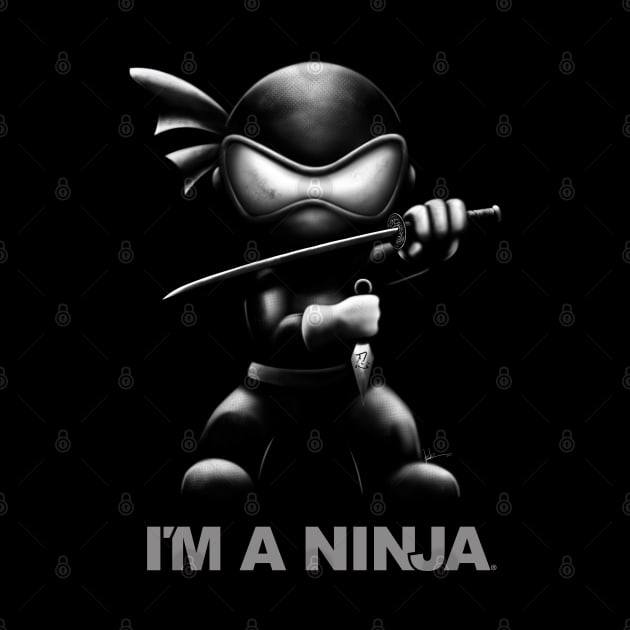 I'M A NINJA on Black by imaninja