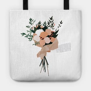 give a bouquet of flowers Tote