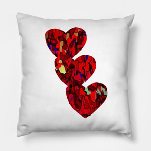 Retro Heart Camouflage No.3 Pillow