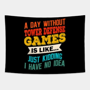 A Day Without  Defense Games  Gaming Video Tapestry