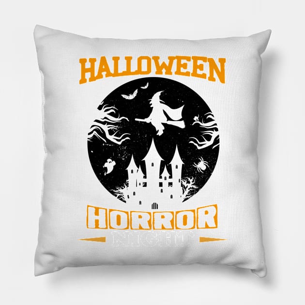 Halloween horror night Pillow by SCOTT CHIPMAND