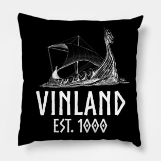 Norse Viking Longship Medieval Scandinavian History Vinland Pillow