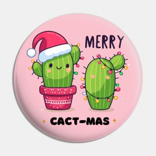 Festive & Funny Holiday Characters, Funny T-shirt, Christmas Cactus Pin