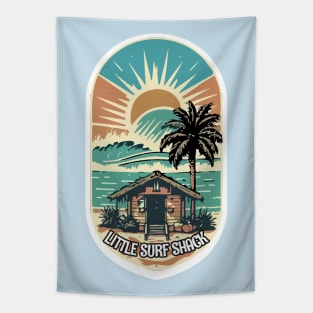 Surf Shack Vintage Retro Surfing Beach Tapestry