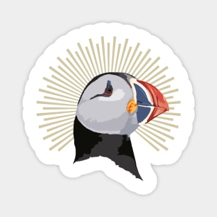 Iconic Puffin Magnet