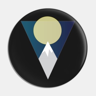 Triangle Sun Mountains Pin