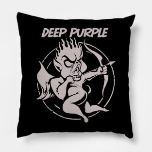 cupid deep purple Pillow