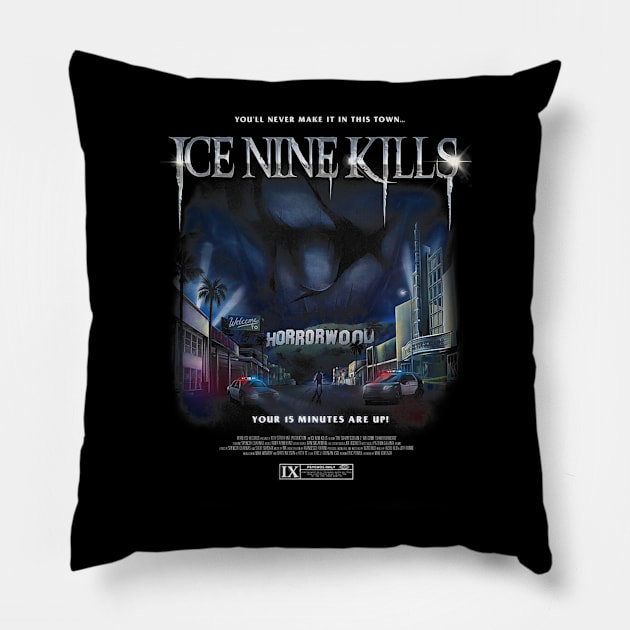 Ice Music Nine Band Kills  - Welcome To Retro Punk Funny Pillow by lianbiang