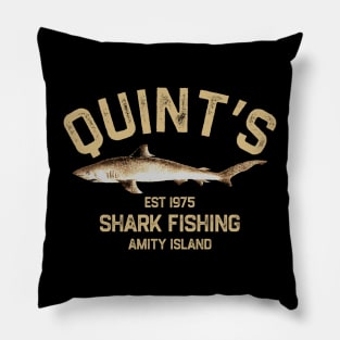 Quint's Shark Fishing - Amity Island Pillow