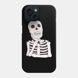 Thoughtful Skull Phone Case