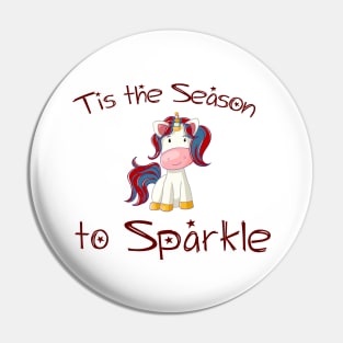 Christmas Unicorn: Tis the Season to Sparkle Pin