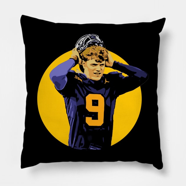 Jj Mccarthy Pillow by jerrysanji