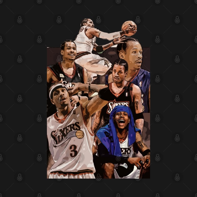 Allen Iverson Basketball by Playful Creatives