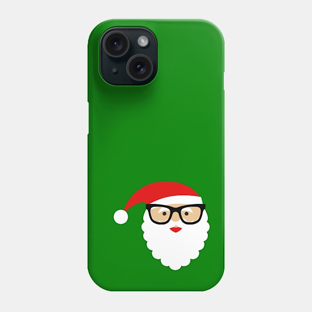 Nerd/Hipster Santa Phone Case by FangirlFuel