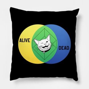 Schrödinger's Cat Venn Diagram Pillow