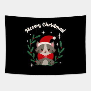 Christmas Kitty - Meowy Christmas Tapestry