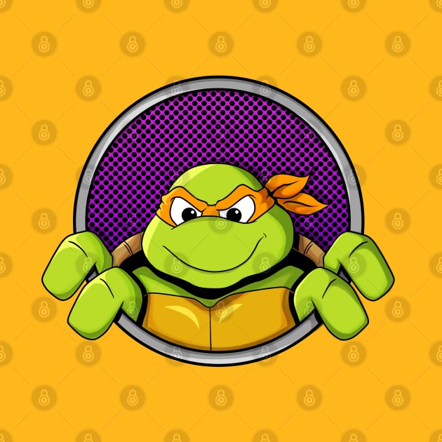 Turtle power Mikey by nicitadesigns