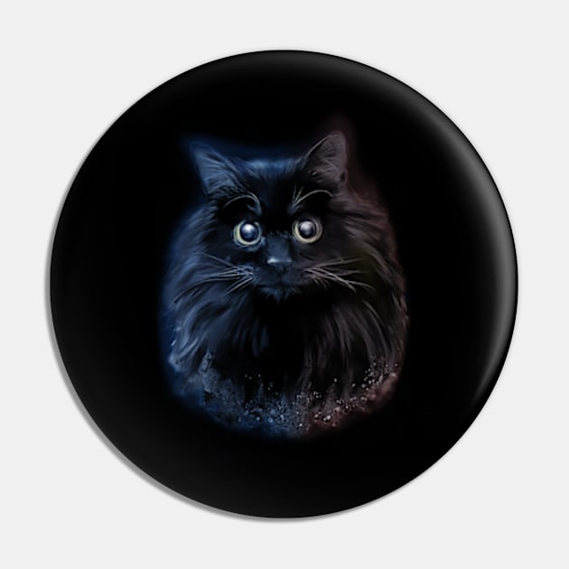 Black Kitty Pin by ZNEVA