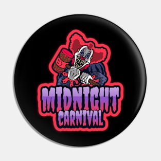 Midnight Carnival Killer Clown Pin