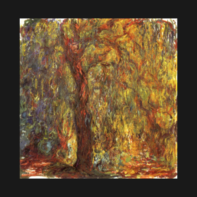 Weeping Willow By Claude Monet Willow Trees Crewneck