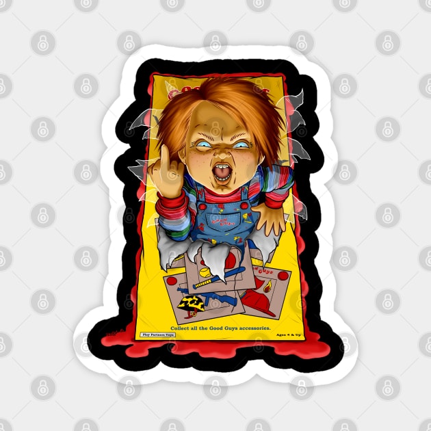 Chucky Unboxing Magnet by sk8rDan