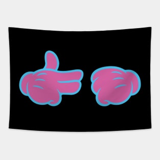 RTJ Mouse Hands Glow Up Tapestry