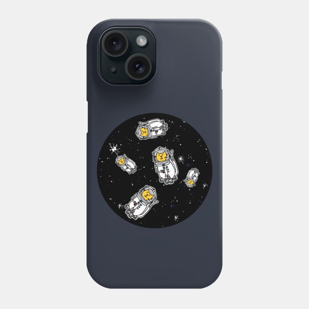 Cats in Space Phone Case by ellenhenryart