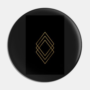 black & gold diamonds Pin