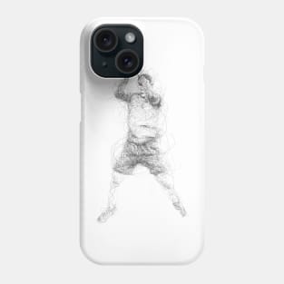 Cristiano Ronaldo siuuu Scribble Art Phone Case