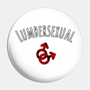 Lumbersexual LGBT Gay Male Sign Pin