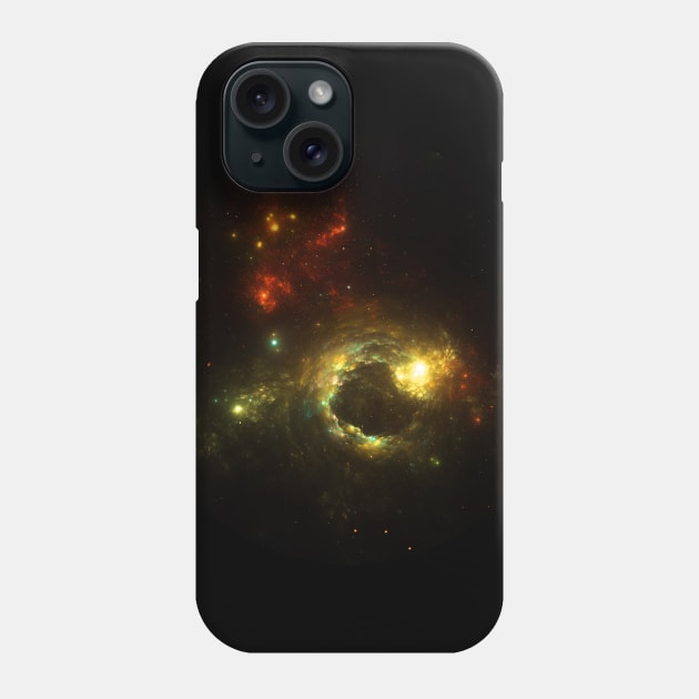 Fiery Space Vortex Phone Case by ElviraDraat