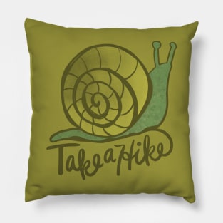 Take a Hike Snail Pillow