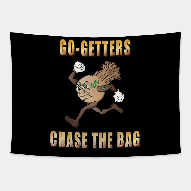 Chase The Bag Tapestry by Big Bee Artistry