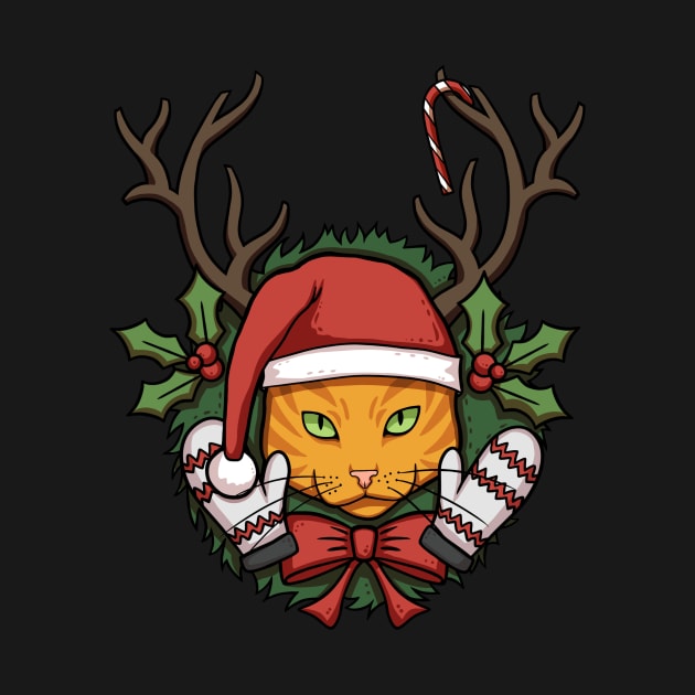 Ginger Christmas Cat by Cat Club