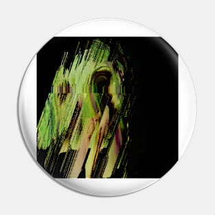 FROM YOUR MIND Horror Glitch Art Pin