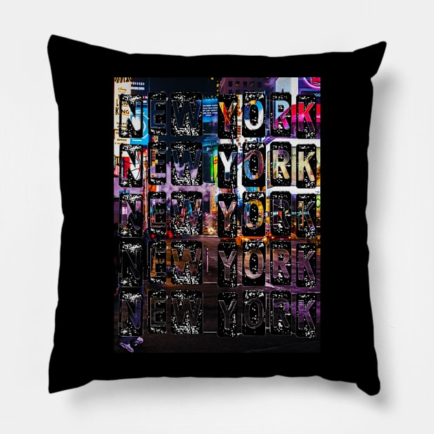 New York New York! Pillow by FifthBaseShirts