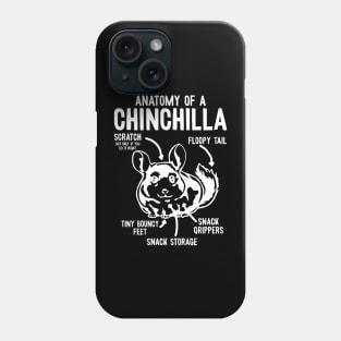 Anatomy Of A Chinchilla - Chinchillas Phone Case