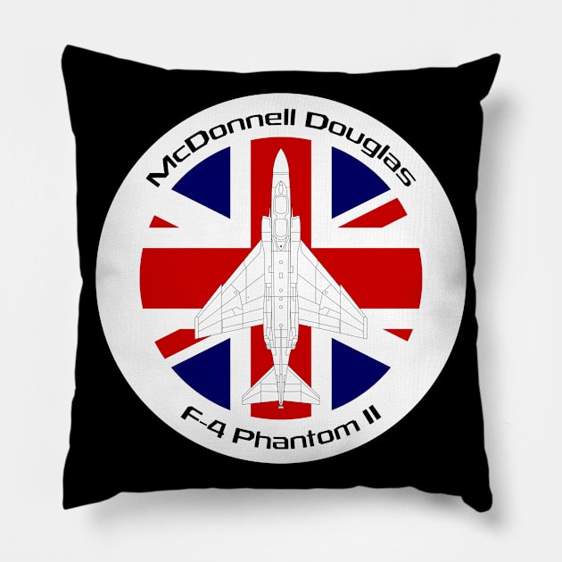 McDonnell Douglas F-4 Phantom II Pillow by BearCaveDesigns