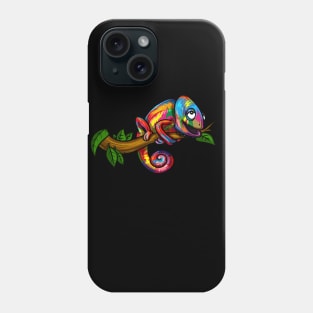 Rainbow Chameleon Lizard Phone Case